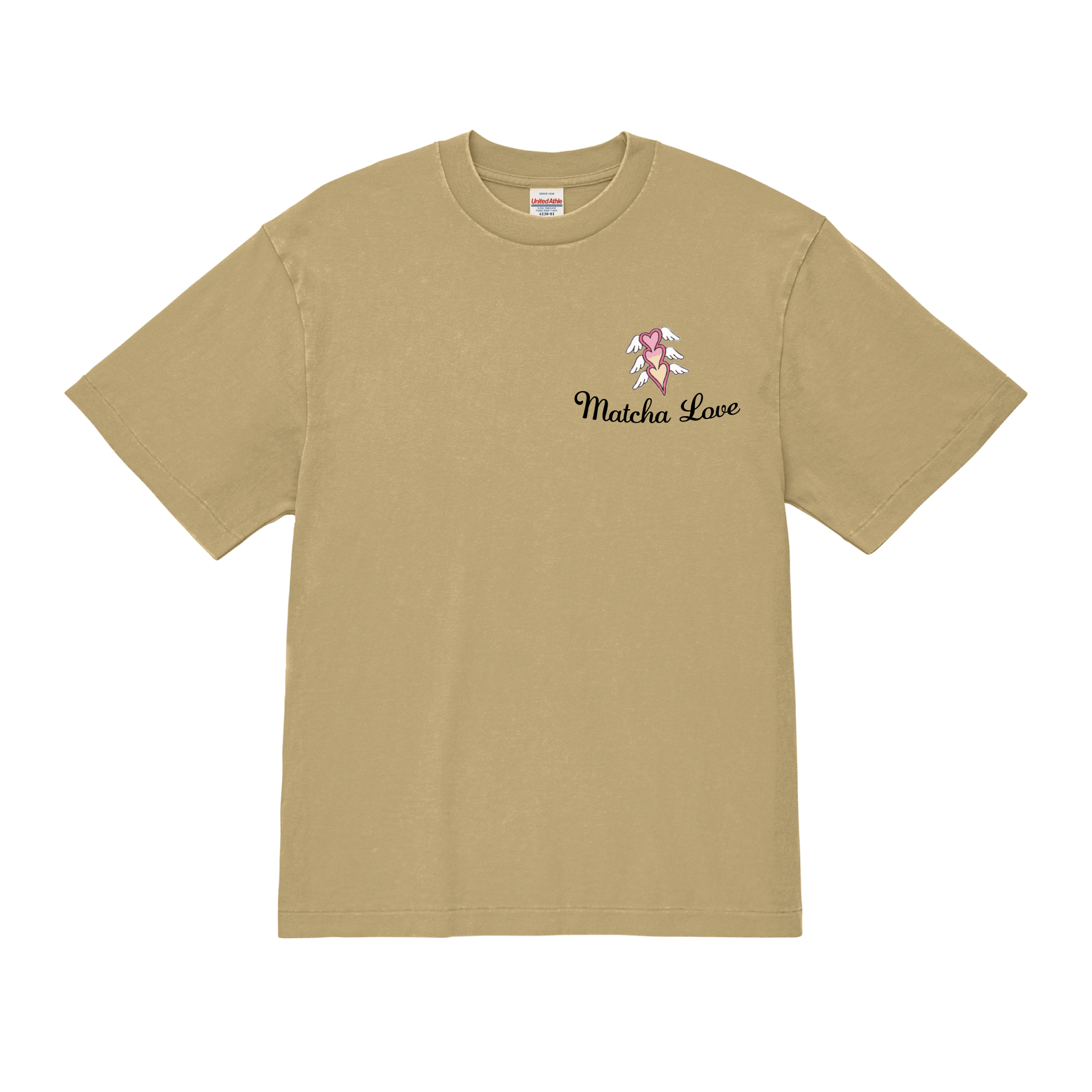 MATCHA LOVE T-SHIRT VINTAGE BEIGE